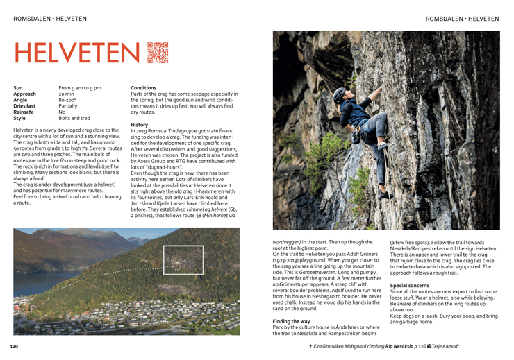 Crag Climbing in Romsdal, Norway, Helveten, Norway